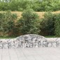 vidaXL Gabionen mit Hochbogen 11 Stk. 300x30x40/60 cm Verzinktes Eisen vidaXL Gabionen mit Hochbogen 11 Stk. 300x30x40/60 cm Verzinktes Eisen