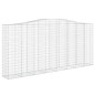 vidaXL Gabionen mit Hochbogen 6 Stk. 400x50x180/200cm Verzinktes Eisen vidaXL Gabionen mit Hochbogen 6 Stk. 400x50x180/200cm Verzinktes Eisen