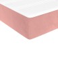 vidaXL Boxspringbett mit Matratze Rosa 100x200 cm Samt vidaXL Boxspringbett mit Matratze Rosa 100x200 cm Samt
