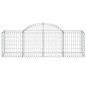 vidaXL Gabionen mit Hochbogen 11 Stk. 200x50x60/80 cm Verzinktes Eisen vidaXL Gabionen mit Hochbogen 11 Stk. 200x50x60/80 cm Verzinktes Eisen