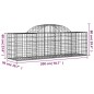 vidaXL Gabionen mit Hochbogen 11 Stk. 200x50x60/80 cm Verzinktes Eisen vidaXL Gabionen mit Hochbogen 11 Stk. 200x50x60/80 cm Verzinktes Eisen