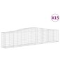 vidaXL Gabionen mit Hochbogen 15 Stk. 400x50x80/100cm Verzinktes Eisen vidaXL Gabionen mit Hochbogen 15 Stk. 400x50x80/100cm Verzinktes Eisen