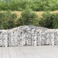 vidaXL Gabionen mit Hochbogen 7 Stk. 400x30x80/100cm Verzinktes Eisen vidaXL Gabionen mit Hochbogen 7 Stk. 400x30x80/100cm Verzinktes Eisen