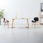 Esszimmerstühle 2 Stk. Schwarz Kunstleder und Bugholz Esszimmerstühle 2 Stk. Schwarz Kunstleder und Bugholz