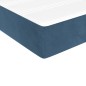 vidaXL Boxspringbett mit Matratze Dunkelblau 90x190 cm Samt vidaXL Boxspringbett mit Matratze Dunkelblau 90x190 cm Samt