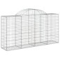 vidaXL Gabionen mit Hochbogen 5 Stk. 200x50x100/120cm Verzinktes Eisen vidaXL Gabionen mit Hochbogen 5 Stk. 200x50x100/120cm Verzinktes Eisen
