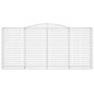 vidaXL Gabionen mit Hochbogen 3 Stk. 400x50x180/200cm Verzinktes Eisen vidaXL Gabionen mit Hochbogen 3 Stk. 400x50x180/200cm Verzinktes Eisen