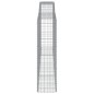 vidaXL Gabionen mit Hochbogen 3 Stk. 400x50x180/200cm Verzinktes Eisen vidaXL Gabionen mit Hochbogen 3 Stk. 400x50x180/200cm Verzinktes Eisen