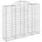 vidaXL Gabionen mit Hochbogen 6 Stk. 200x50x160/180cm Verzinktes Eisen vidaXL Gabionen mit Hochbogen 6 Stk. 200x50x160/180cm Verzinktes Eisen