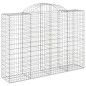 vidaXL Gabionen mit Hochbogen 14Stk. 200x50x140/160cm Verzinktes Eisen vidaXL Gabionen mit Hochbogen 14Stk. 200x50x140/160cm Verzinktes Eisen