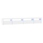vidaXL TV-Schrank mit LED-Leuchten Hochglanz-Weiß 270x35x40 cm vidaXL TV-Schrank mit LED-Leuchten Hochglanz-Weiß 270x35x40 cm