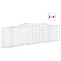 vidaXL Gabionen mit Hochbogen 20Stk. 400x30x100/120cm Verzinktes Eisen vidaXL Gabionen mit Hochbogen 20Stk. 400x30x100/120cm Verzinktes Eisen