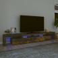 vidaXL TV-Schrank mit LED-Leuchten Räuchereiche 260x36,5x40 cm vidaXL TV-Schrank mit LED-Leuchten Räuchereiche 260x36,5x40 cm