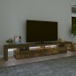 vidaXL TV-Schrank mit LED-Leuchten Räuchereiche 260x36,5x40 cm vidaXL TV-Schrank mit LED-Leuchten Räuchereiche 260x36,5x40 cm