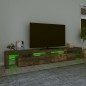 vidaXL TV-Schrank mit LED-Leuchten Räuchereiche 260x36,5x40 cm vidaXL TV-Schrank mit LED-Leuchten Räuchereiche 260x36,5x40 cm