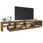 vidaXL TV-Schrank mit LED-Leuchten Räuchereiche 260x36,5x40 cm vidaXL TV-Schrank mit LED-Leuchten Räuchereiche 260x36,5x40 cm