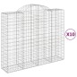 vidaXL Gabionen mit Hochbogen 10Stk. 200x50x160/180cm Verzinktes Eisen vidaXL Gabionen mit Hochbogen 10Stk. 200x50x160/180cm Verzinktes Eisen