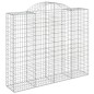 vidaXL Gabionen mit Hochbogen 10Stk. 200x50x160/180cm Verzinktes Eisen vidaXL Gabionen mit Hochbogen 10Stk. 200x50x160/180cm Verzinktes Eisen