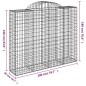 vidaXL Gabionen mit Hochbogen 10Stk. 200x50x160/180cm Verzinktes Eisen vidaXL Gabionen mit Hochbogen 10Stk. 200x50x160/180cm Verzinktes Eisen