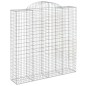 vidaXL Gabionen mit Hochbogen 4 Stk. 200x50x200/220cm Verzinktes Eisen vidaXL Gabionen mit Hochbogen 4 Stk. 200x50x200/220cm Verzinktes Eisen