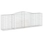 vidaXL Gabionen mit Hochbogen 3 Stk. 400x50x120/140cm Verzinktes Eisen vidaXL Gabionen mit Hochbogen 3 Stk. 400x50x120/140cm Verzinktes Eisen