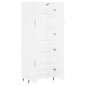 Highboard Hochglanz-Weiß 69,5x34x180 cm Holzwerkstoff Highboard Hochglanz-Weiß 69,5x34x180 cm Holzwerkstoff