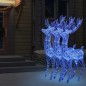 vidaXL XXL Rentiere Weihnachtsdekoration Acryl 250 LED 3 Stk. 180 cm vidaXL XXL Rentiere Weihnachtsdekoration Acryl 250 LED 3 Stk. 180 cm