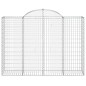 vidaXL Gabionen mit Hochbogen 10Stk. 200x50x140/160cm Verzinktes Eisen vidaXL Gabionen mit Hochbogen 10Stk. 200x50x140/160cm Verzinktes Eisen