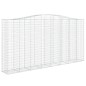 vidaXL Gabionen mit Hochbogen 10Stk. 400x50x200/220cm Verzinktes Eisen vidaXL Gabionen mit Hochbogen 10Stk. 400x50x200/220cm Verzinktes Eisen