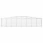 vidaXL Gabionen mit Hochbogen 9 Stk. 400x50x80/100cm Verzinktes Eisen vidaXL Gabionen mit Hochbogen 9 Stk. 400x50x80/100cm Verzinktes Eisen