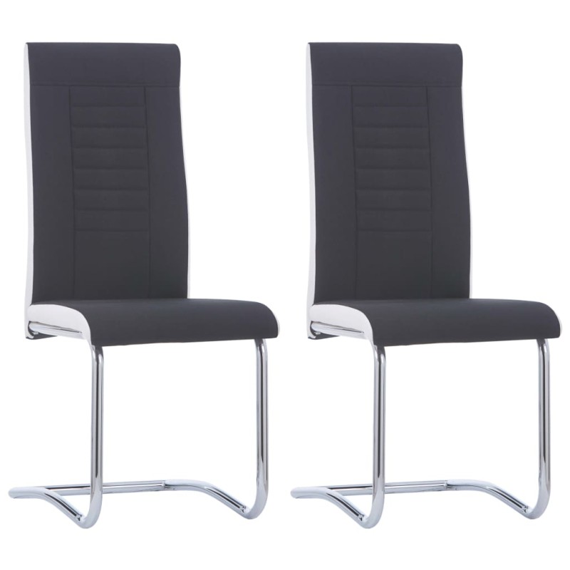 Freischwinger 2 Stk. Schwarz Stoff Freischwinger 2 Stk. Schwarz Stoff