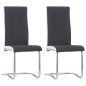 Freischwinger 2 Stk. Schwarz Stoff Freischwinger 2 Stk. Schwarz Stoff