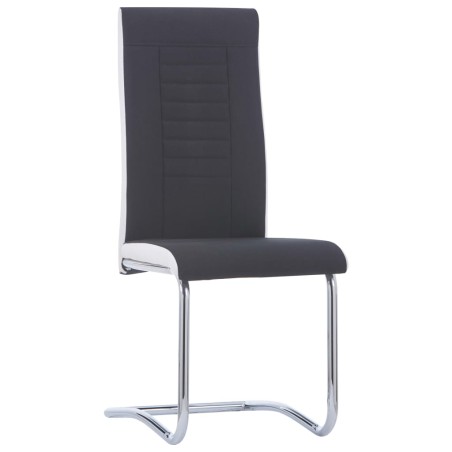 Freischwinger 2 Stk. Schwarz Stoff