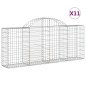 vidaXL Gabionen mit Hochbogen 11 Stk. 200x30x80/100cm Verzinktes Eisen vidaXL Gabionen mit Hochbogen 11 Stk. 200x30x80/100cm Verzinktes Eisen