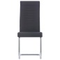Freischwinger 2 Stk. Schwarz Stoff Freischwinger 2 Stk. Schwarz Stoff