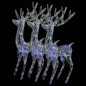 vidaXL XXL Rentiere Weihnachtsdekoration Acryl 250 LED 3 Stk. 180 cm vidaXL XXL Rentiere Weihnachtsdekoration Acryl 250 LED 3 Stk. 180 cm