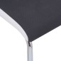Freischwinger 2 Stk. Schwarz Stoff Freischwinger 2 Stk. Schwarz Stoff