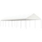 vidaXL Pavillon mit Dach Weiß 15,61x4,08x3,22 m Polyethylen vidaXL Pavillon mit Dach Weiß 15,61x4,08x3,22 m Polyethylen