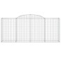 vidaXL Gabionen mit Hochbogen 10 Stk 300x50x120/140cm Verzinktes Eisen vidaXL Gabionen mit Hochbogen 10 Stk 300x50x120/140cm Verzinktes Eisen