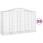 vidaXL Gabionen mit Hochbogen 9 Stk. 200x50x120/140cm Verzinktes Eisen vidaXL Gabionen mit Hochbogen 9 Stk. 200x50x120/140cm Verzinktes Eisen