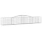 vidaXL Gabionen mit Hochbogen 4 Stk. 400x50x60/80cm Verzinktes Eisen vidaXL Gabionen mit Hochbogen 4 Stk. 400x50x60/80cm Verzinktes Eisen