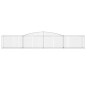 vidaXL Gabionen mit Hochbogen 4 Stk. 400x50x60/80cm Verzinktes Eisen vidaXL Gabionen mit Hochbogen 4 Stk. 400x50x60/80cm Verzinktes Eisen