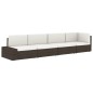 vidaXL Modulares Sofa-Eckteil mit Armlehne (links) Poly Rattan Grau vidaXL Modulares Sofa-Eckteil mit Armlehne (links) Poly Rattan Grau