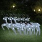vidaXL LED-Rentiere 6 Stk. Weiß 120 LEDs vidaXL LED-Rentiere 6 Stk. Weiß 120 LEDs