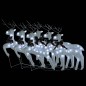 vidaXL LED-Rentiere 6 Stk. Weiß 120 LEDs vidaXL LED-Rentiere 6 Stk. Weiß 120 LEDs