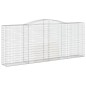 vidaXL Gabionen mit Hochbogen 7 Stk. 400x50x160/180cm Verzinktes Eisen vidaXL Gabionen mit Hochbogen 7 Stk. 400x50x160/180cm Verzinktes Eisen