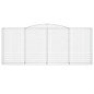 vidaXL Gabionen mit Hochbogen 7 Stk. 400x50x160/180cm Verzinktes Eisen vidaXL Gabionen mit Hochbogen 7 Stk. 400x50x160/180cm Verzinktes Eisen