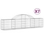 vidaXL Gabionen mit Hochbogen 7 Stk. 200x30x40/60 cm Verzinktes Eisen vidaXL Gabionen mit Hochbogen 7 Stk. 200x30x40/60 cm Verzinktes Eisen