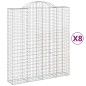 vidaXL Gabionen mit Hochbogen 8 Stk. 200x50x220/240cm Verzinktes Eisen vidaXL Gabionen mit Hochbogen 8 Stk. 200x50x220/240cm Verzinktes Eisen
