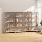 vidaXL Regale mit 5 Böden 4 Stk. Silbern Stahl & Holzwerkstoff vidaXL Regale mit 5 Böden 4 Stk. Silbern Stahl & Holzwerkstoff